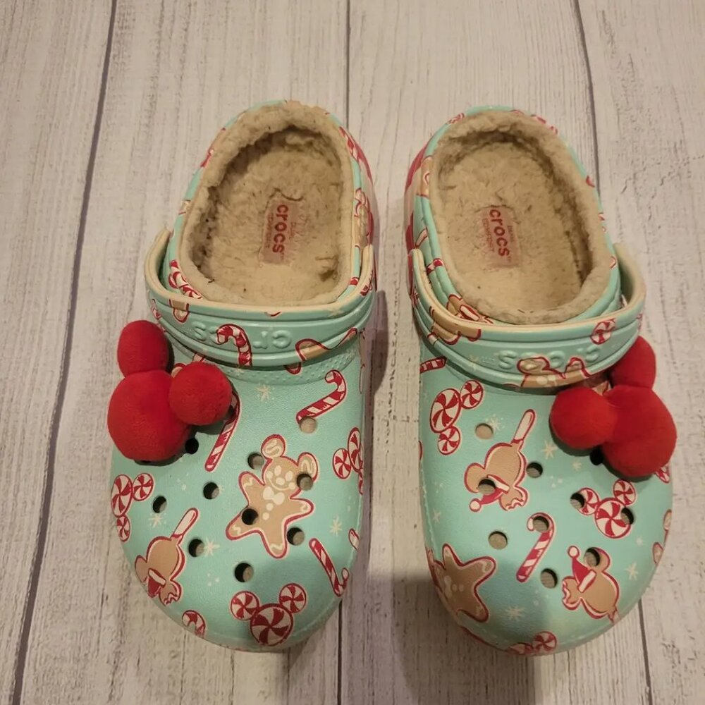 Christmas Crocs Mickey Gingerbread